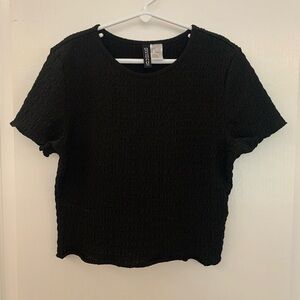 Black crop top